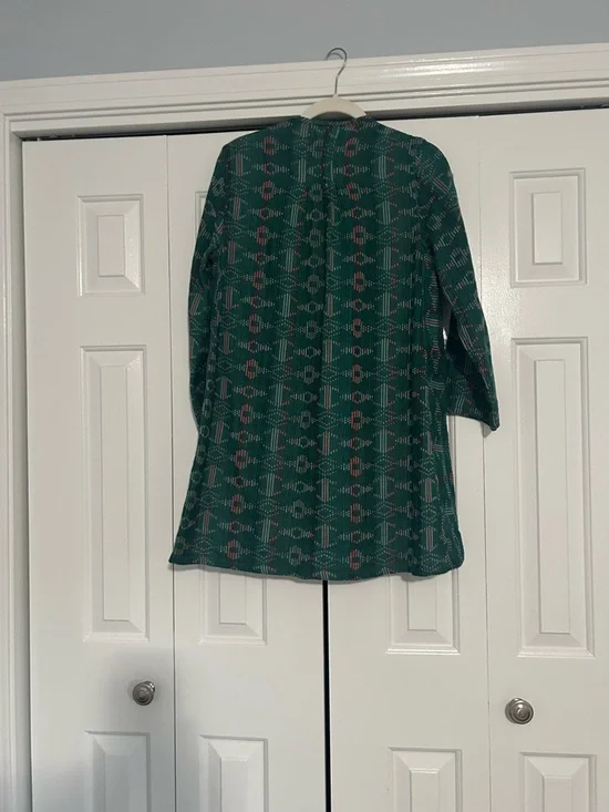 Ace & Jig Open Front Reversible Patterned Duster - Picture 2 of 6